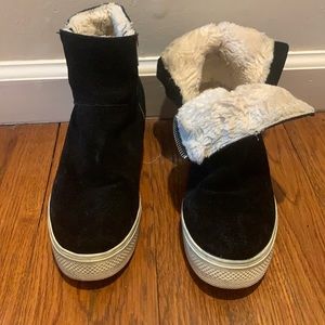 Steve Madden zipper boots can be worn two ways